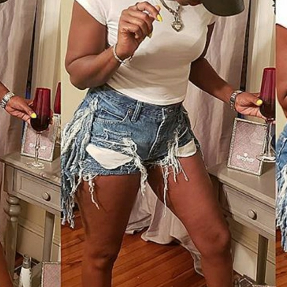 Custom Fringe Shorts. All Sizes Available. Dm Me - image 2